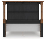 Chadworth Brown Queen Poster Bed (Online Special Price)