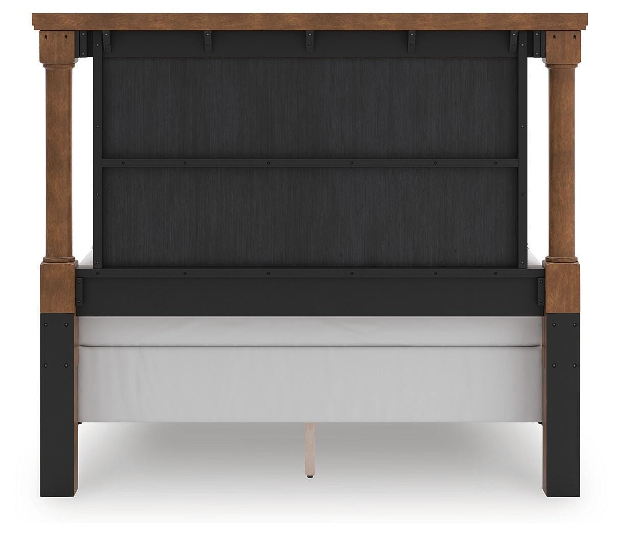 Chadworth Brown Queen Poster Bed (Online Special Price)
