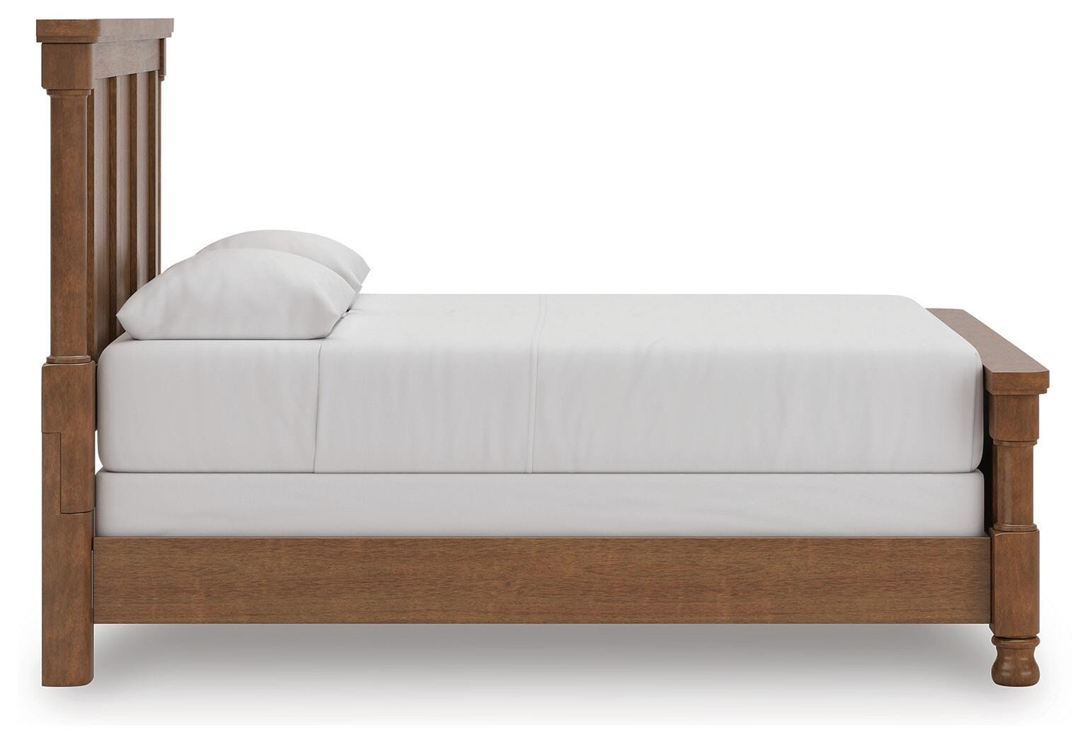 Chadworth Brown Queen Poster Bed (Online Special Price)