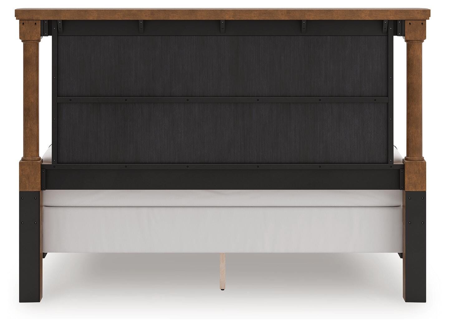 Rowlenstown Brown King Poster Bed, Dresser and 2 Nightstands (Online Special Price)