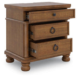 Rowlenstown Brown King Poster Bed, Dresser and 2 Nightstands (Online Special Price)