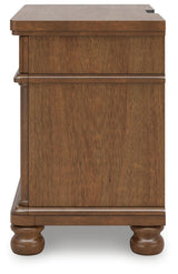 Rowlenstown Brown King Poster Bed, Dresser and 2 Nightstands (Online Special Price)