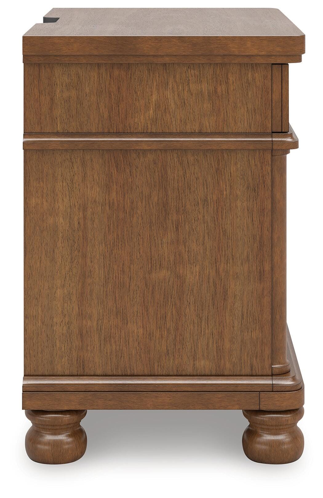 Rowlenstown Brown King Poster Bed, Dresser and 2 Nightstands (Online Special Price)