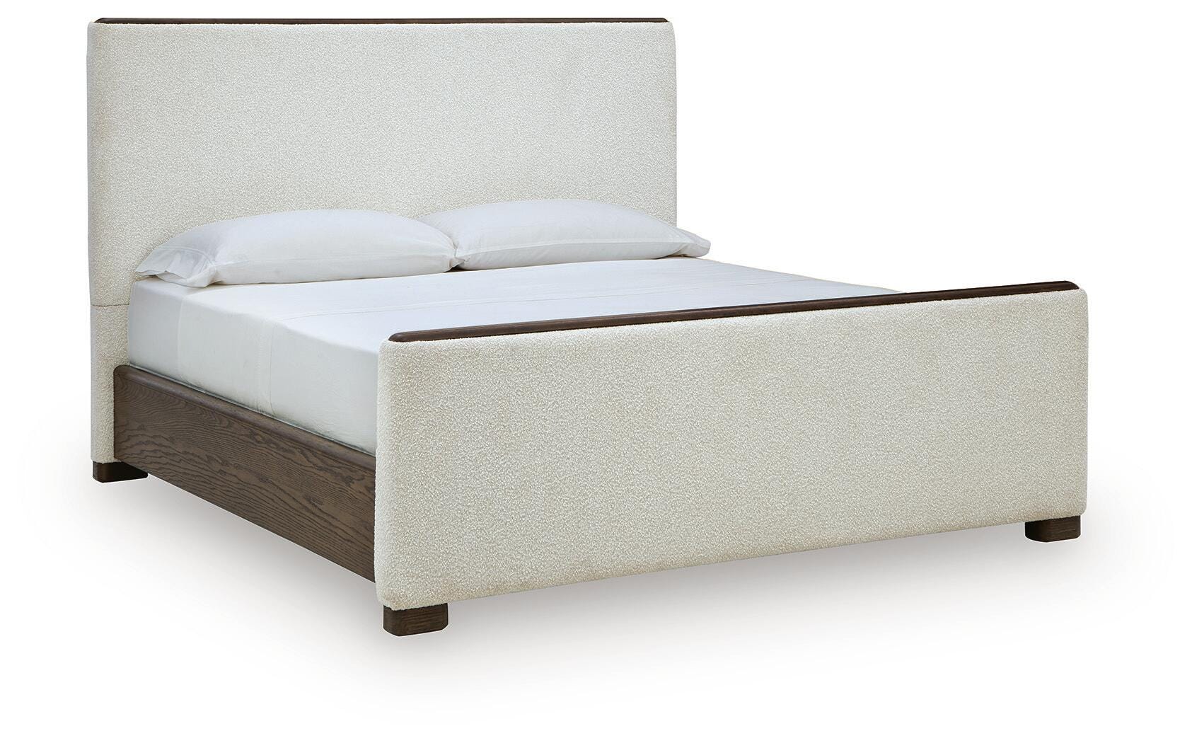 Radkin Burnished Brown California King Upholstered Panel Bed (Online Special Price)