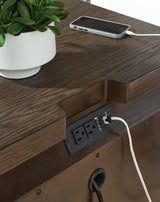 Radkin Burnished Brown Two Drawer Nightstand
