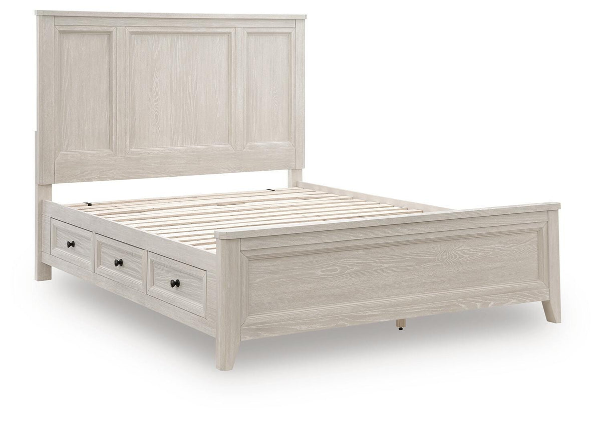 Darbonton Dove White Queen Panel Storage Bed