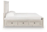 Darbonton Dove White Queen Panel Storage Bed