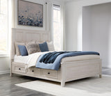 Darbonton Dove White Queen Panel Storage Bed