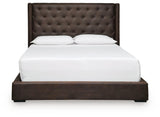 Lavernty Coffee King Upholstered Storage Bed (Online Special Price)