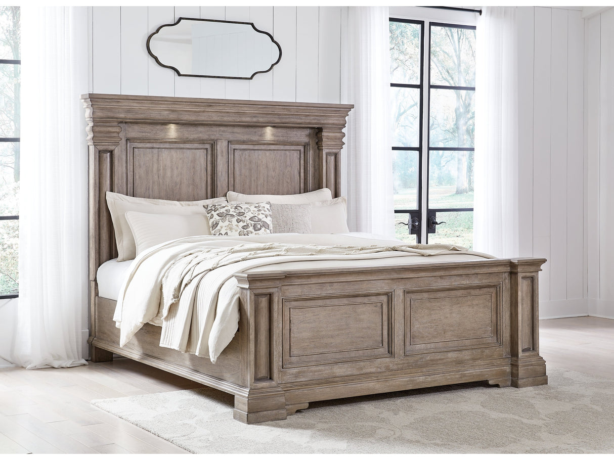 Blairhurst Light Grayish Brown King Panel Bed - Ornate Home