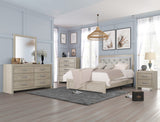 Jaylen Cream Upholstered Panel Bedroom Set