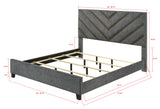 Zane Gray/Brown King Bed