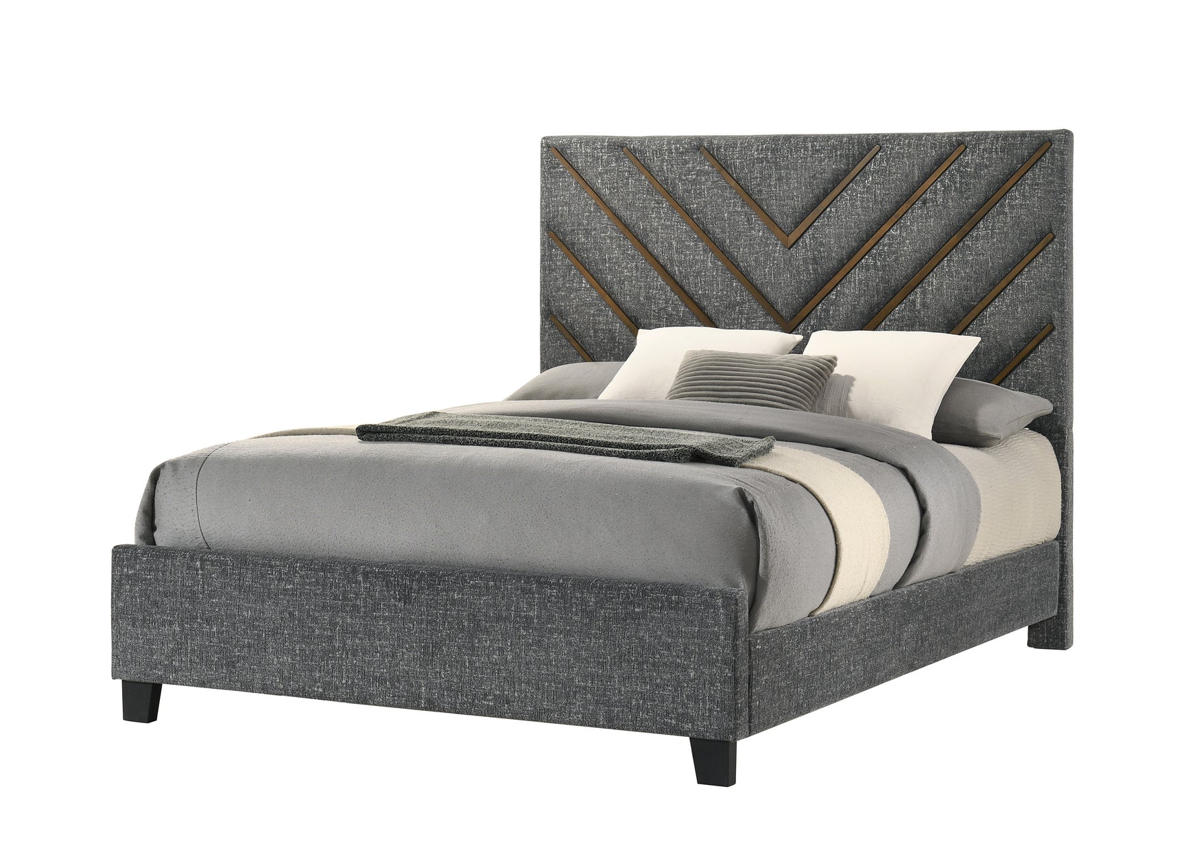Zane Gray/Brown Queen Bed