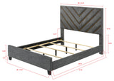 Zane Gray/Brown Queen Bed