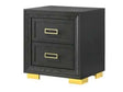 Pepe Black & Gold Nightstand - Ornate Home