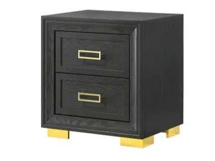 Pepe Black & Gold Nightstand - Ornate Home