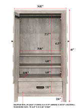 Valor Antique White Armoire