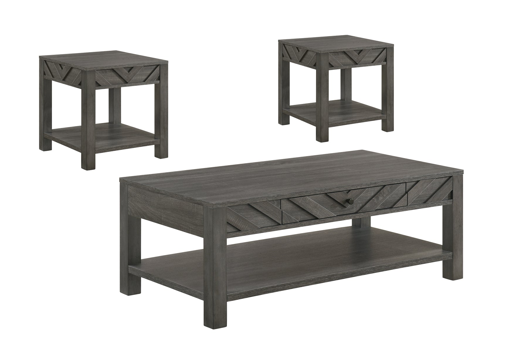 Valor Grey 3-Piece Cocktail Set
