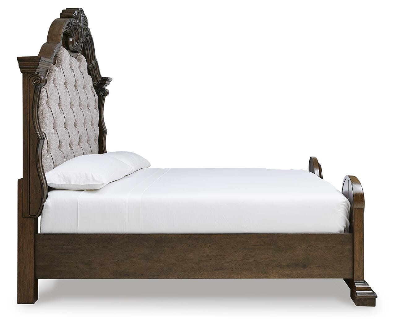 Maylee Dark Brown King Panel Bed, Dresser, Mirror, Chest and Nightstand (Online Special Price)