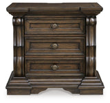 Maylee Dark Brown King Panel Bed, Dresser, Mirror, Chest and Nightstand (Online Special Price)