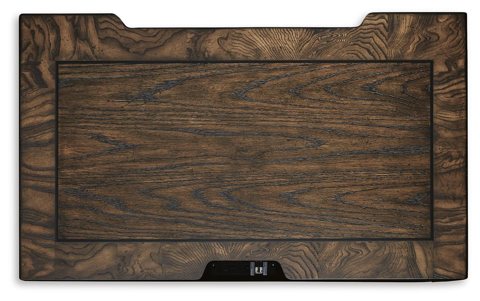 Maylee Dark Brown King Poster Bed and 2 Nightstands