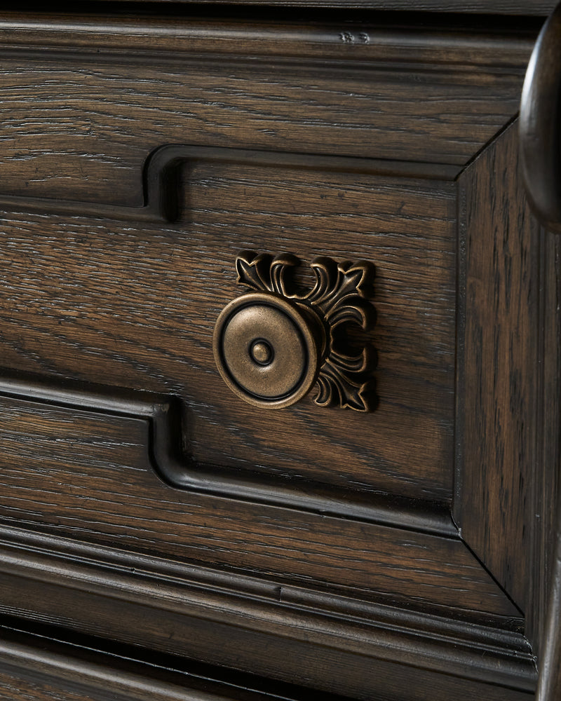 Maylee Dark Brown Chest of Drawers - Ornate Home