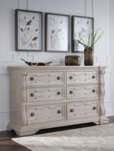 Andonhall Antique White Dresser (Online Special Price)