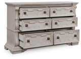Andonhall Antique White Dresser