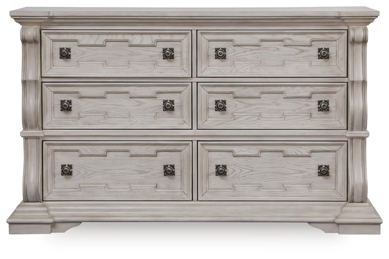 Andonhall Antique White Dresser