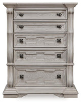 Andonhall Antique White Chest of Drawers