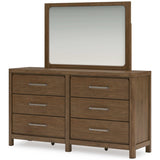 (Online Special Price) Cabalynn Oatmeal & Light Brown Queen Uph. Bedroom Set / 4pc - Ornate Home