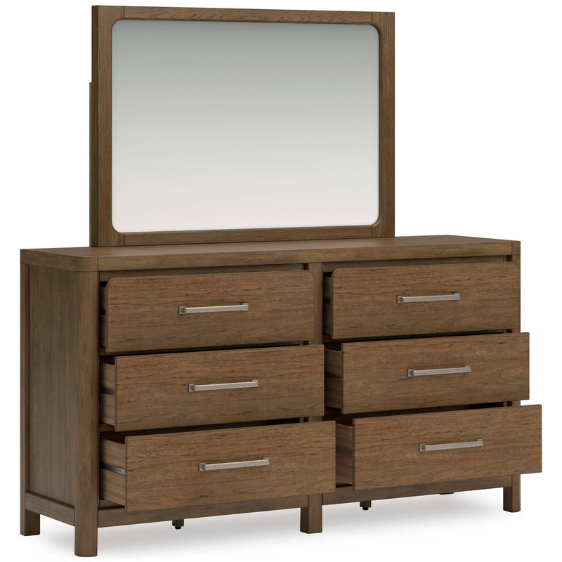 (Online Special Price) Cabalynn Oatmeal & Light Brown Queen Uph. Bedroom Set / 4pc - Ornate Home