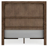 Cabalynn Light Brown Queen Panel Storage Bed, Dresser, Mirror and 2 Nightstands