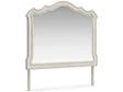 Arlendyne Antique White Bedroom Mirror - Ornate Home