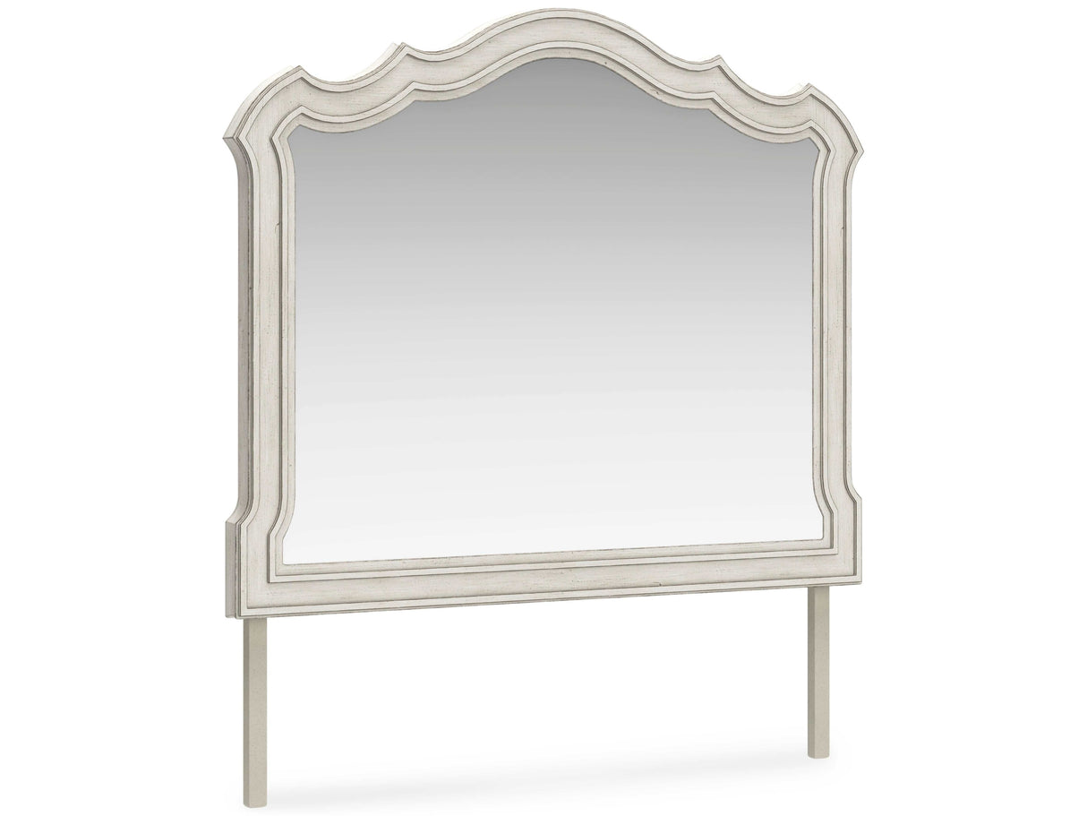 Arlendyne Antique White Bedroom Mirror - Ornate Home