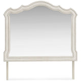 Arlendyne Antique White Bedroom Mirror - Ornate Home