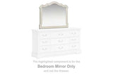 Arlendyne Antique White Bedroom Mirror - Ornate Home