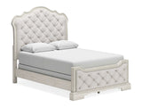 Arlendyne Antique White Queen Upholstered Bed - Ornate Home