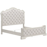 Arlendyne Antique White King Upholstered Bed - Ornate Home