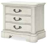 Arlendyne Antique White Nightstand - Ornate Home