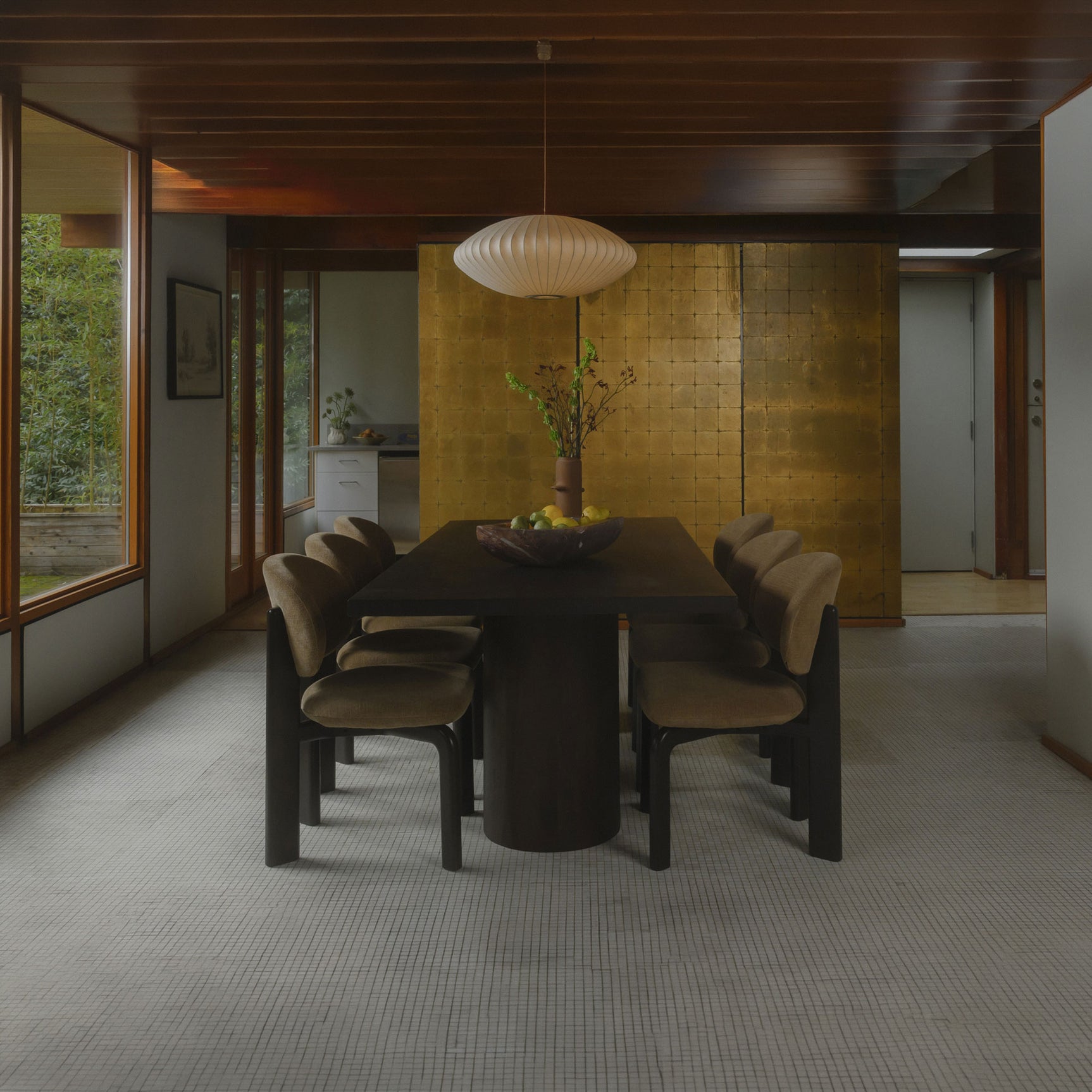 Hadley Warm Brown Small Dining Table