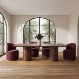Hadley Warm Brown Small Dining Table