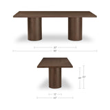 Hadley Warm Brown Large Dining Table
