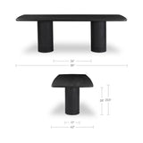 Daphne Black Large Dining Table