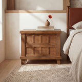 Enya Red Oak Nightstand