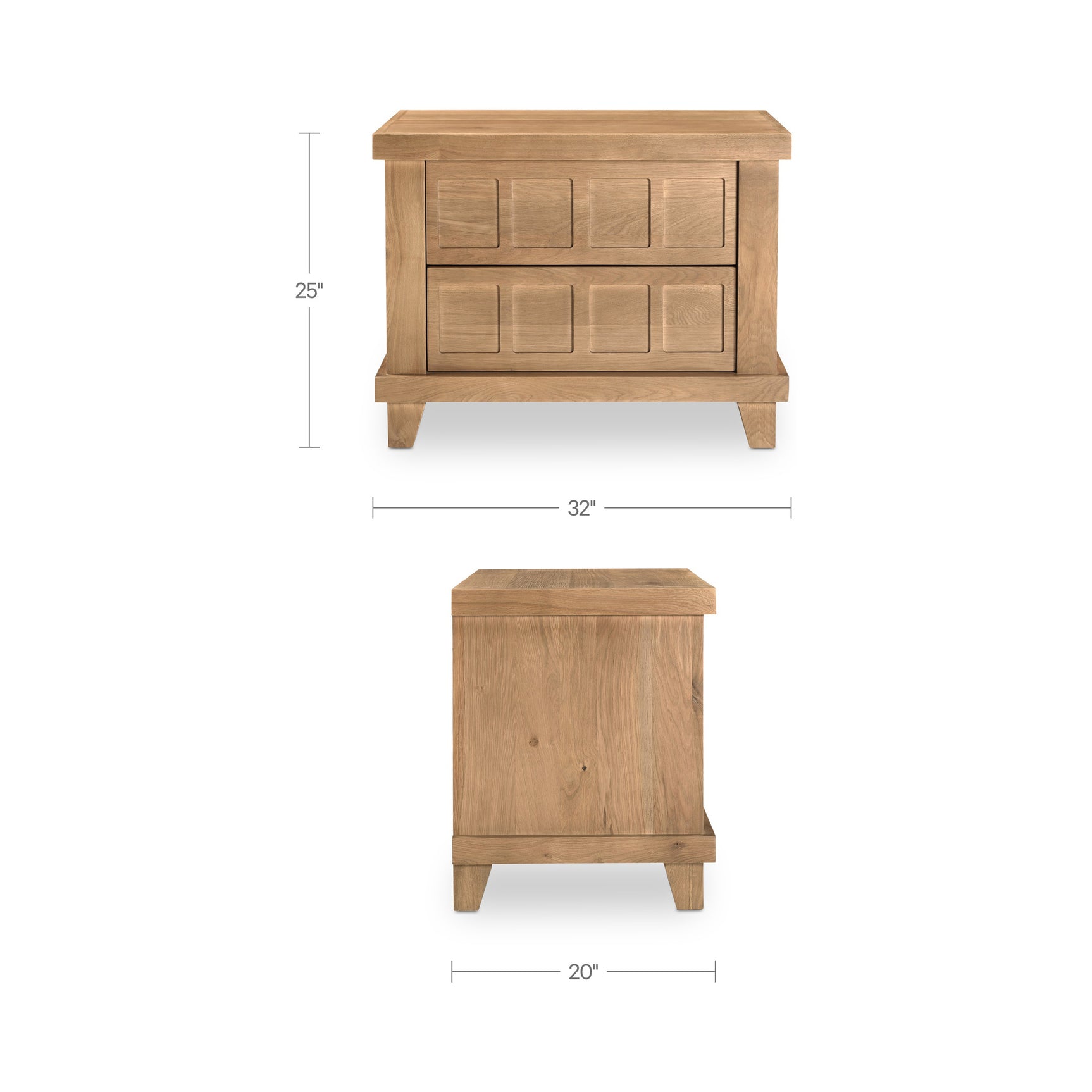 Enya Natural Oak Nightstand