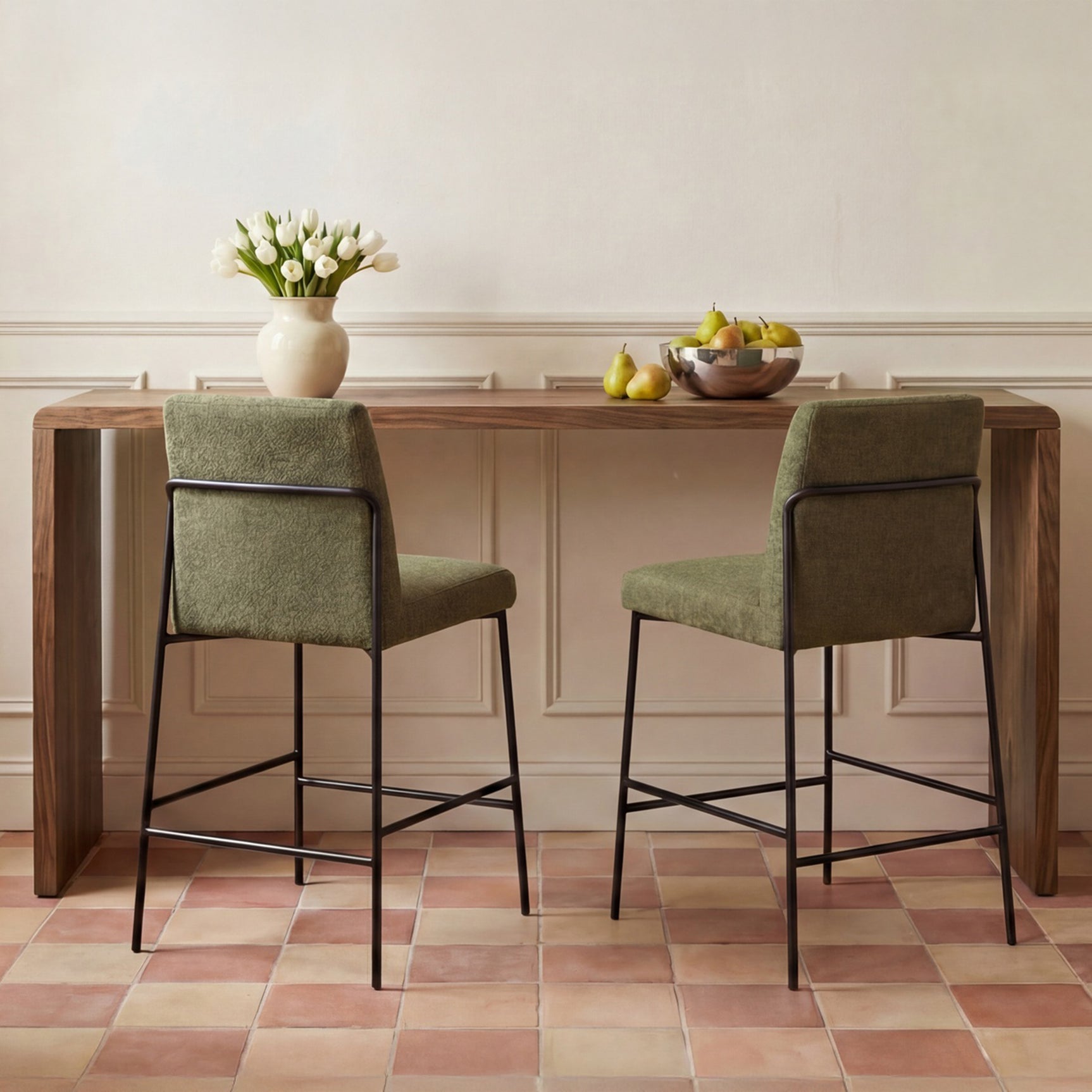 Carrie Walnut Counter Table