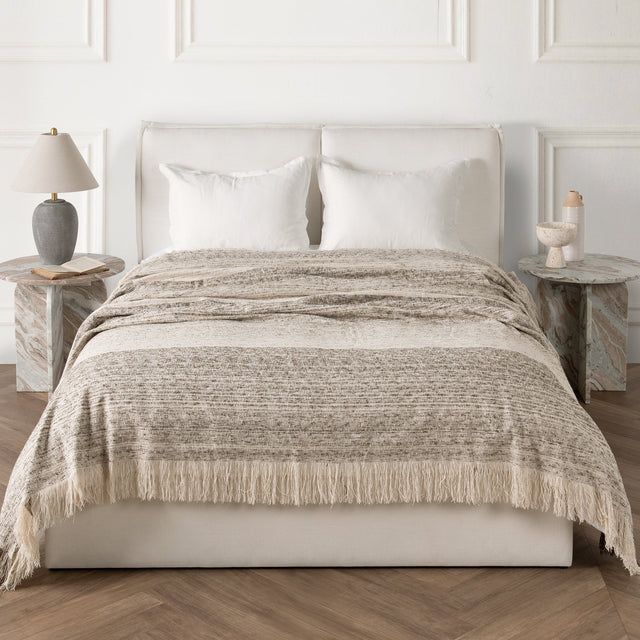BC Beryl Cocoa Brown Blanket Multiple Sizes Blanket - Ornate Home