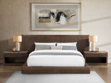 Leanna Brown Oak EK Bed