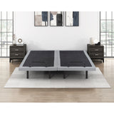 Flex Brown Split Eastern King Power Heads And Foot Adjustable Bed Frames With Massage Zero Gravity Charging Ports And Nightlight